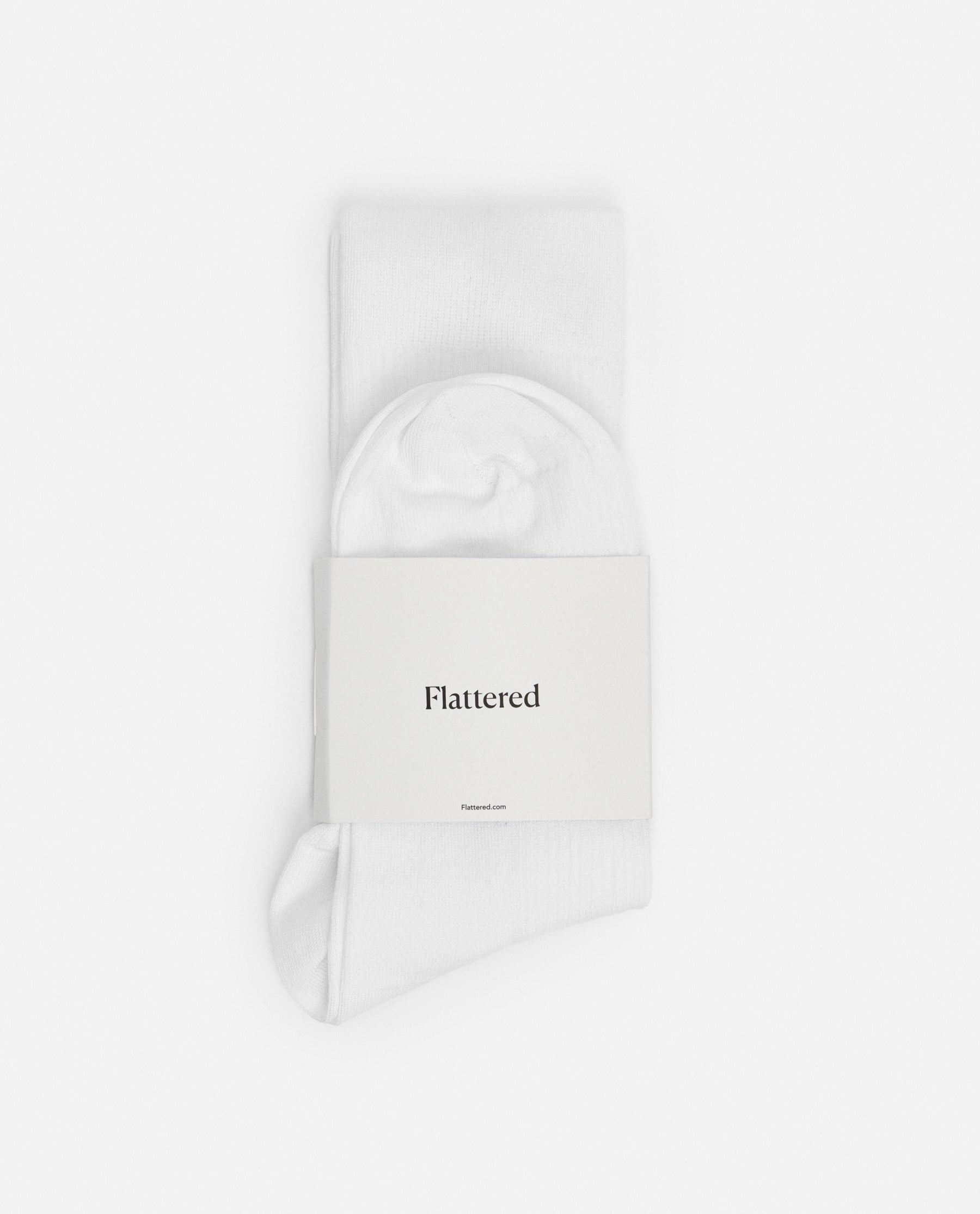 Belaire Sock Woven Mercerized Cotton White