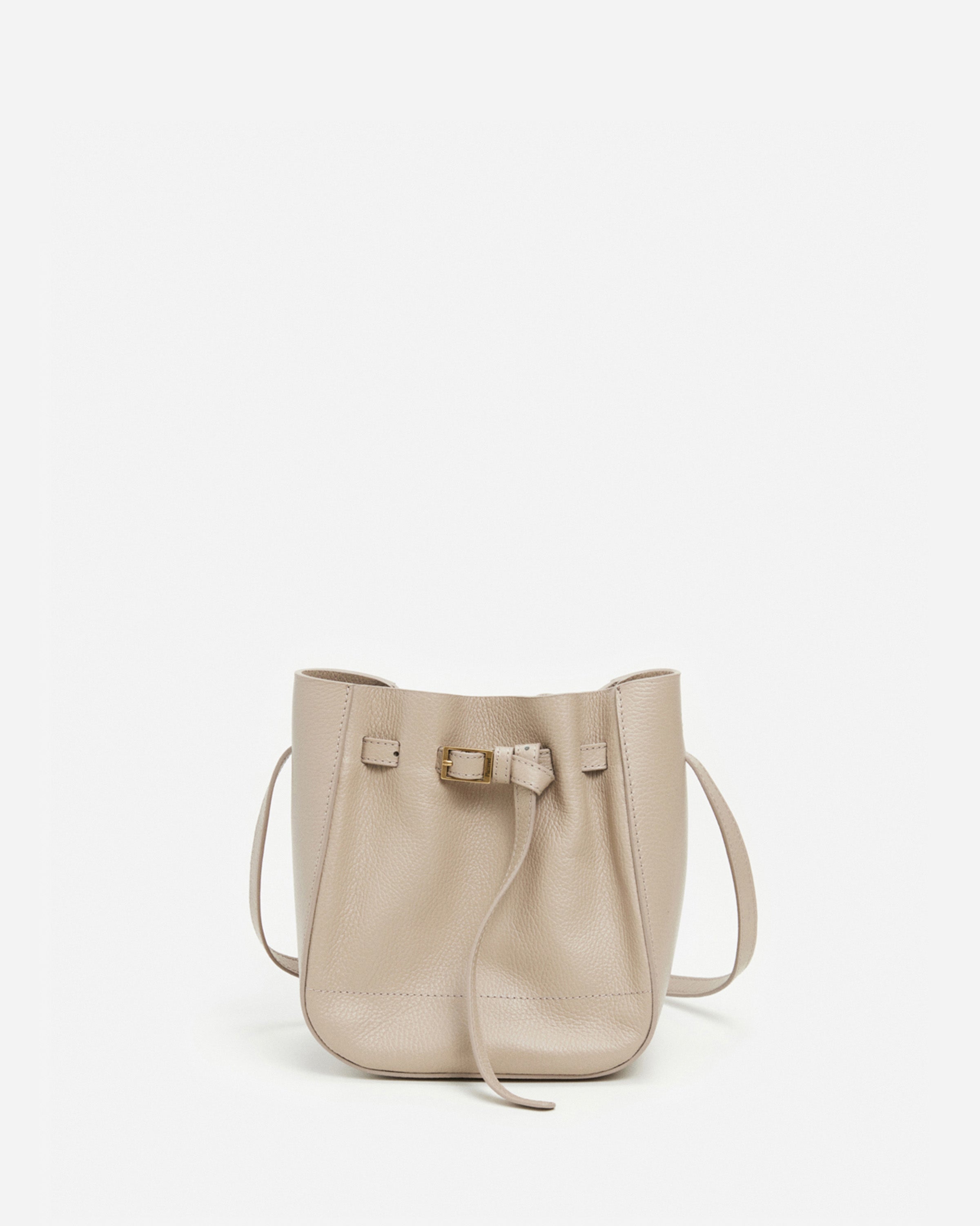 Bo Mini Bucket Leather Taupe