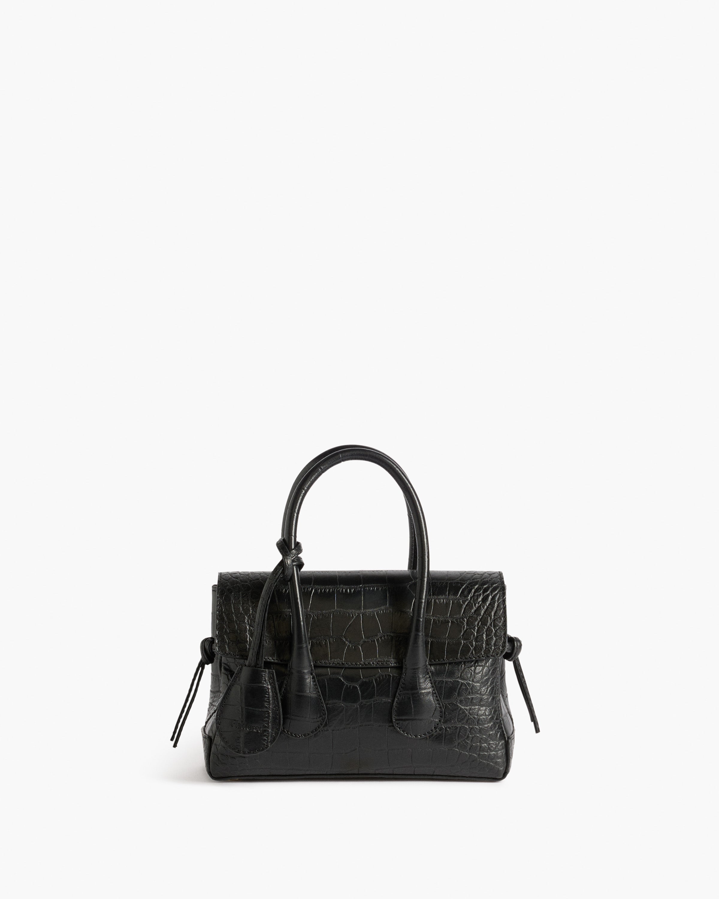Lydia Mini Bag Leather Black Croco